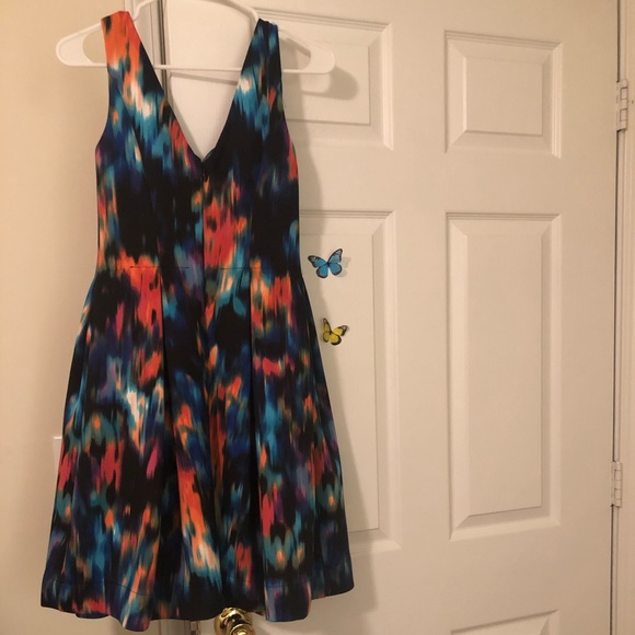 Calvin Klein women’s dress blue/orange/black - Picture 4 of 4